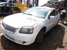 2011 MITSUBISHI GALANT 4DOOR FE WHITE 2.4 AT 203957